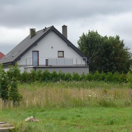 Osłonę budynku na otwartej przestrzeni możemy stworzyć sami, sadząc rośliny, które częściowo zatrzymają chłód i zimne powiewy od strony północy